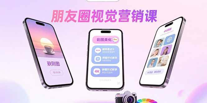 图片[1]-（15866期）朋友圈视觉营销课：问候图美化，晒单图设计，拼图玩法教学-研习库