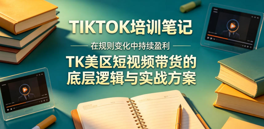 视界跨境TIKTOK4月17培训笔记，在规则变化中持续盈利，TK美区短视频带货的底层逻辑与实战方案【文档】-研习库