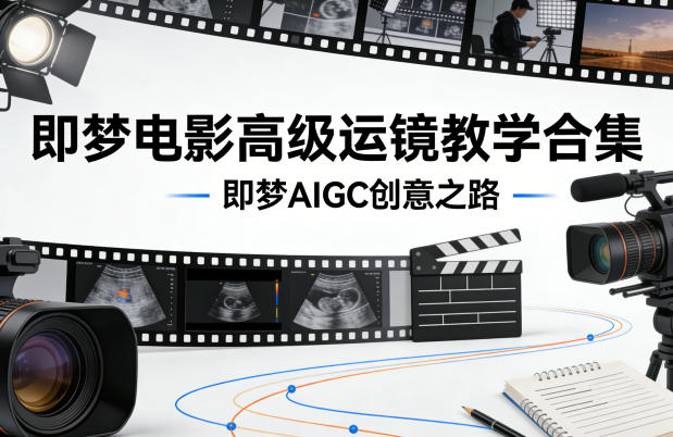 即梦电影高级运镜教学合集,即梦AIGC创意之路-研习库