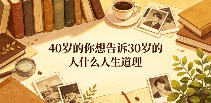 公众号付费文章:40岁的你想告诉30岁的人什么人生道理?-研习库