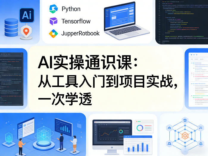 AI实操通识课，从工具入门到项目实战，一次学透-研习库