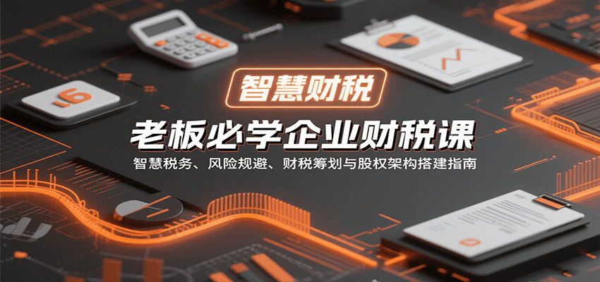 老板必学企业财税课：智慧税务、风险规避、财税筹划与股权架构搭建指南-研习库