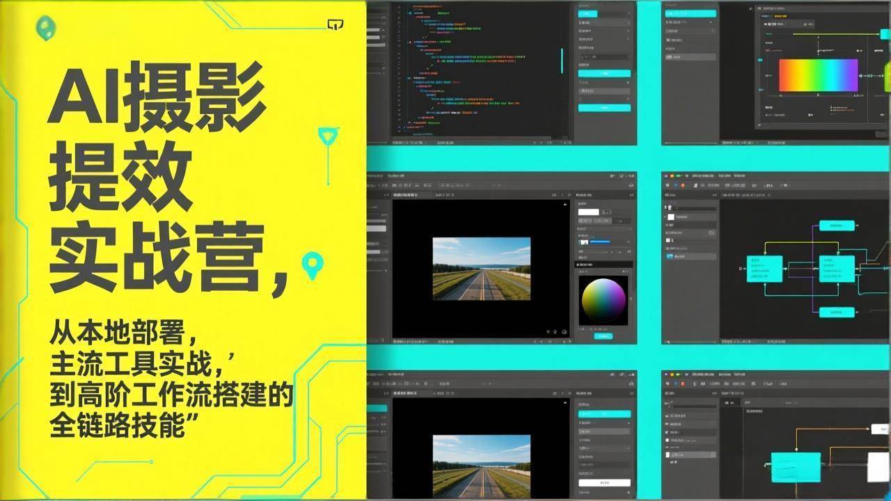 （17393期）AI+摄影提效实战营，从本地部署，主流工具实战，到高阶工作流搭建的全链路技能-研习库