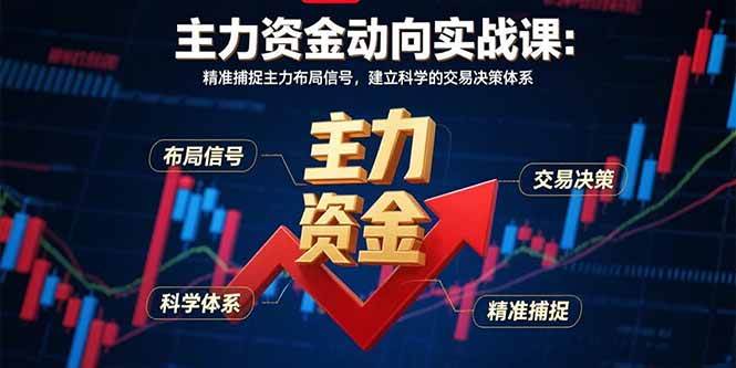 图片[1]-（15804期）主力资金动向实战课-8月：精准捕捉主力布局信号，建立科学的交易决策体系-研习库