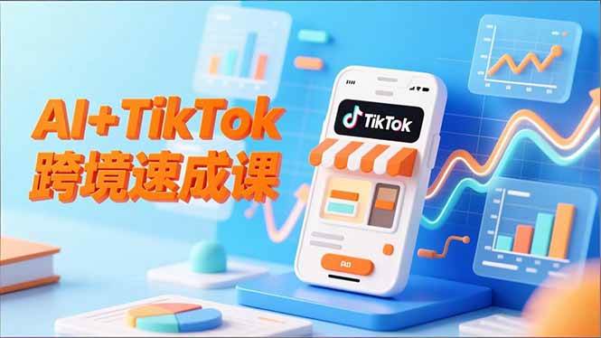 (16745期)AI+TikTok跨境速成课,智能翻译、店铺定位、流程拆解,7天高效上线运营-研习库