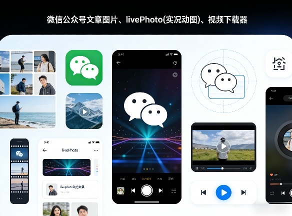 微信公众号文章图片、livePhoto(实况动图)、视频下载器-研习库