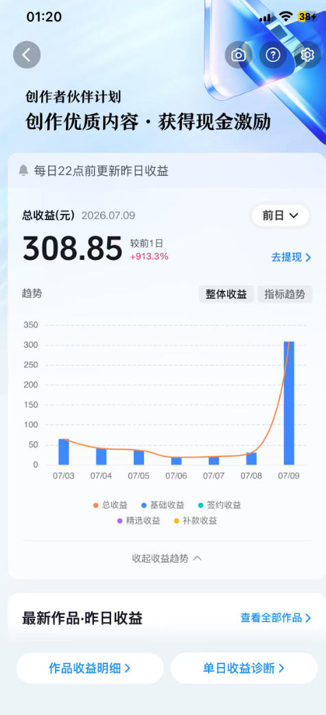 抖音某大佬的AI育儿真人短剧项目,吃伙伴计划+分成计划+光合计划+商单收徒等,单条收益几张-研习库