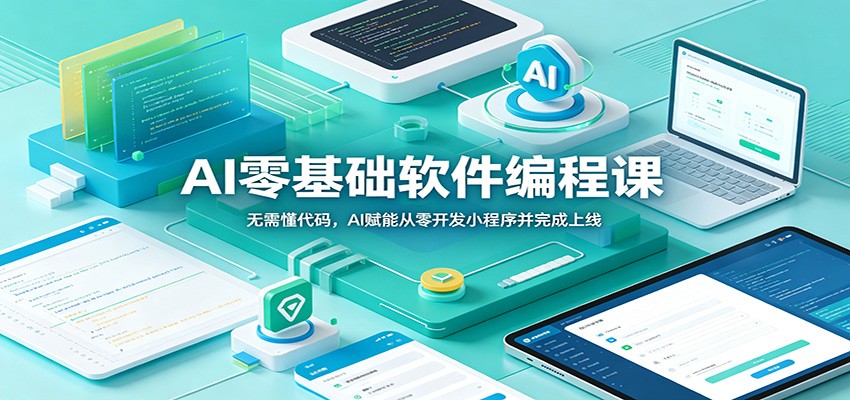 AI零基础软件编程课:无需懂代码,AI赋能从零开发小程序并完成上线-研习库