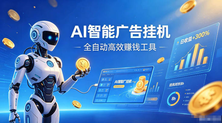 AI智能广告挂G，在家自动賺收益，全程无需人工操作、不用直播、不用拉人【揭秘】-研习库