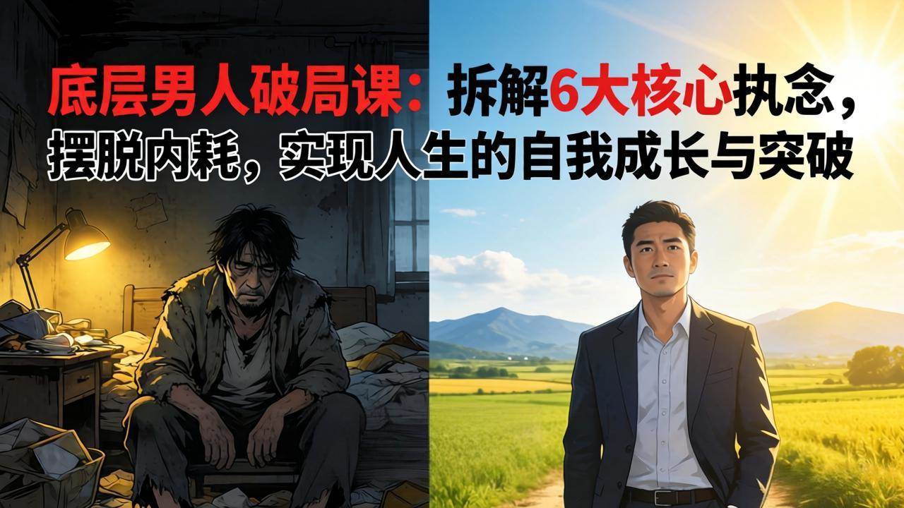 (17747期)付费文章:底层男人破局课:拆解 6 大核心执念,摆脱内耗,实现人生的自我成长与突破-研习库
