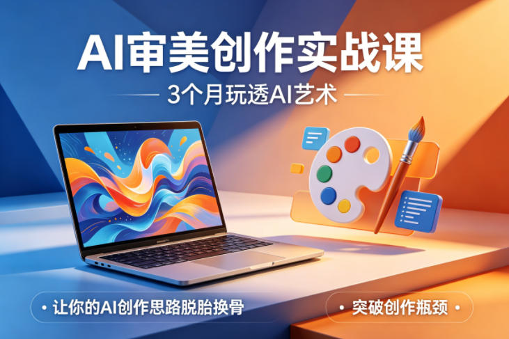 AI审美创作实战课,3个月玩透AI艺术,让你的AI创作思路脱胎换骨,突破创作瓶颈(更新0706)-研习库
