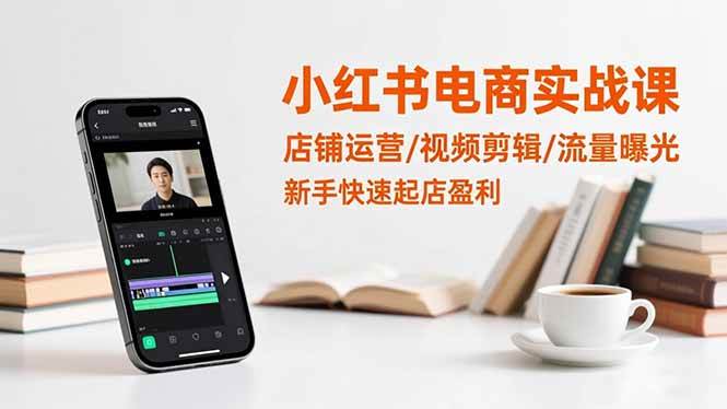 (16536期)小红书电商实战课:店铺运营/视频剪辑/流量曝光,新手快速起店盈利-研习库