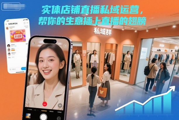 实体店铺直播私域运营,帮你的生意插上直播的翅膀-研习库