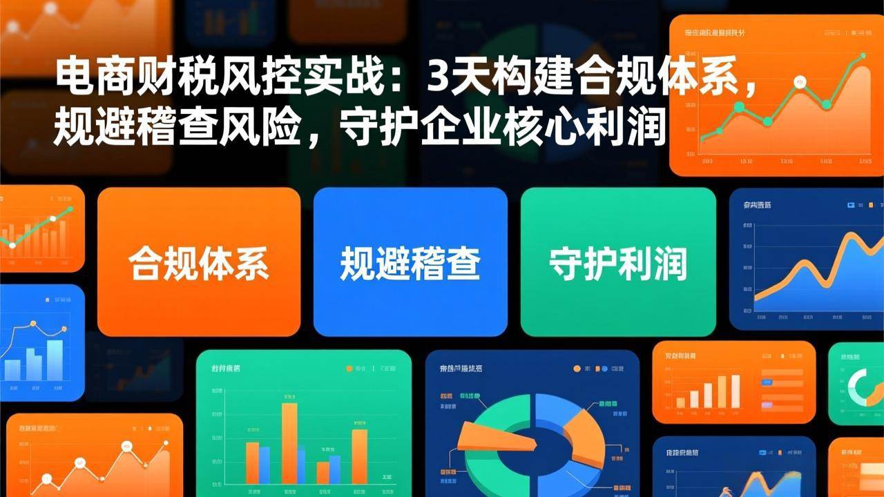 （17197期）电商财税风控实战：3天构建合规体系，规避稽查风险，守护企业核心利润-研习库