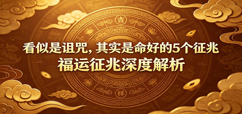 付费文章:《看似是诅咒,其实是命好的5个征兆》福运征兆深度解析-研习库