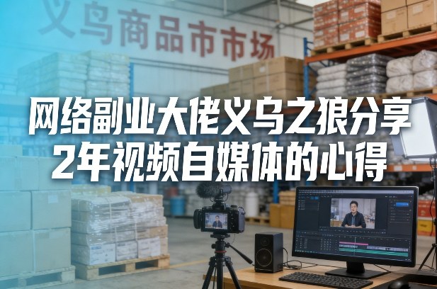 网络副业大佬义乌之狼分享2年视频自媒体的心得【文档】-研习库