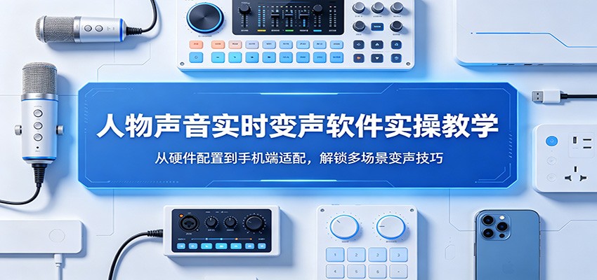 人物声音实时变声软件实操教学：从硬件配置到手机端适配，解锁多场景变声技巧-研习库