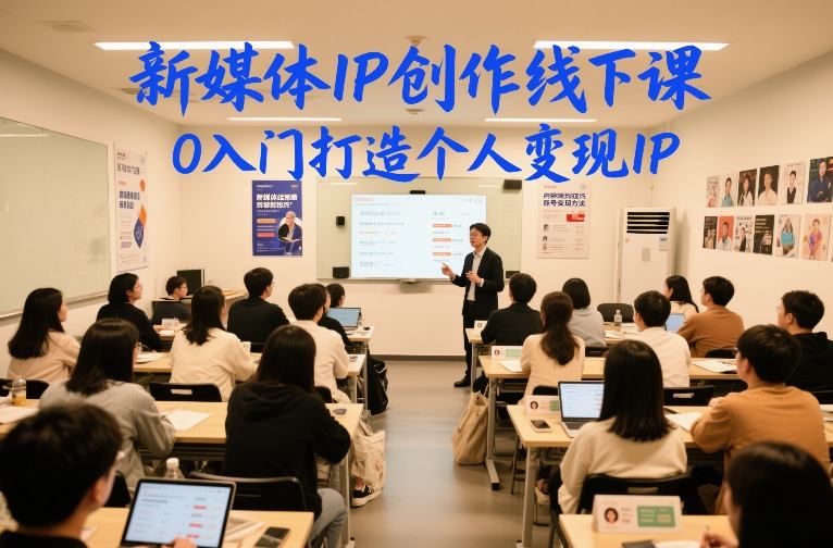 新媒体IP创作线下课,0入门打造个人变现IP-研习库