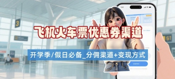 学生党必看！机票火车票优惠券申请渠道 + 项目打法，开学季节日速存-研习库