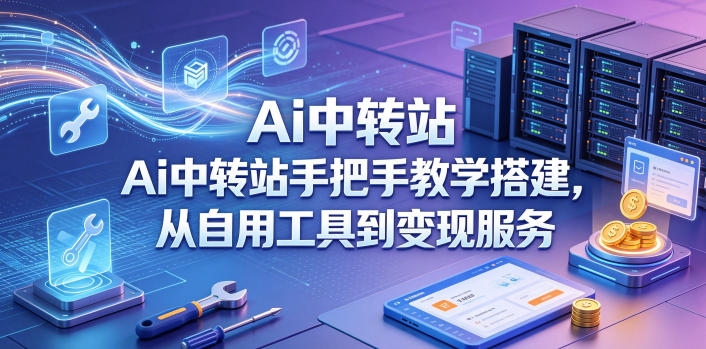 Ai中转站手把手教学搭建，从自用工具到变现服务-研习库