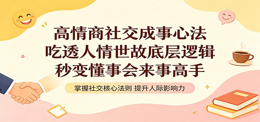 高情商社交成事心法:吃透人情世故底层逻辑,秒变懂事会来事高手-研习库