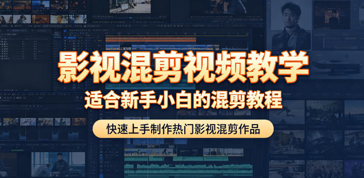 影视混剪视频教学，适合新手小白的混剪教程，快速上手制作热门影视混剪作品-研习库