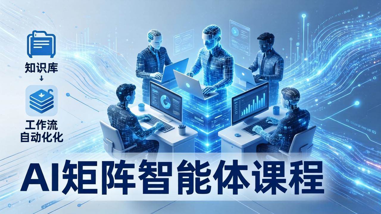 （17759期）AI矩阵智能体实战：100个数字员工批量生产内容，文本知识库+工作流自动化全搞定-研习库