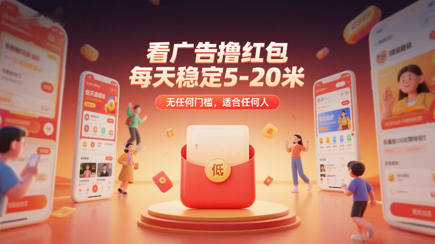 看广告撸红包，每天稳定5-20米，无任何门槛，适合任何人-研习库