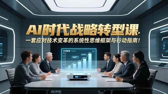 （16989期）AI时代战略转型课：一套应对技术变革的系统性思维框架与行动指南！