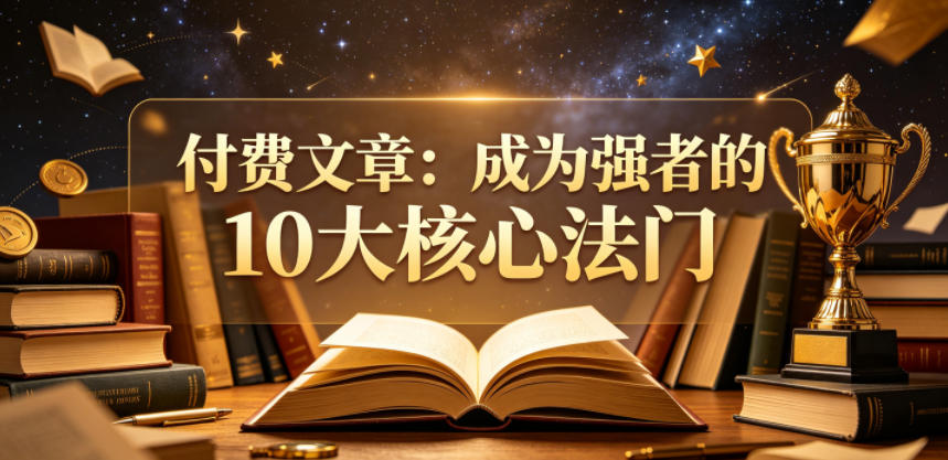 付费文章：成为强者的10大核心法门-研习库