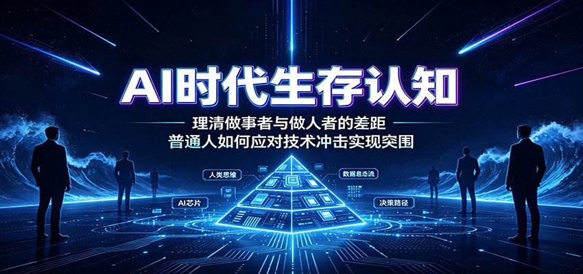 AI时代生存认知:理清做事者与做人者的差距,普通人如何应对技术冲击实现突围-研习库