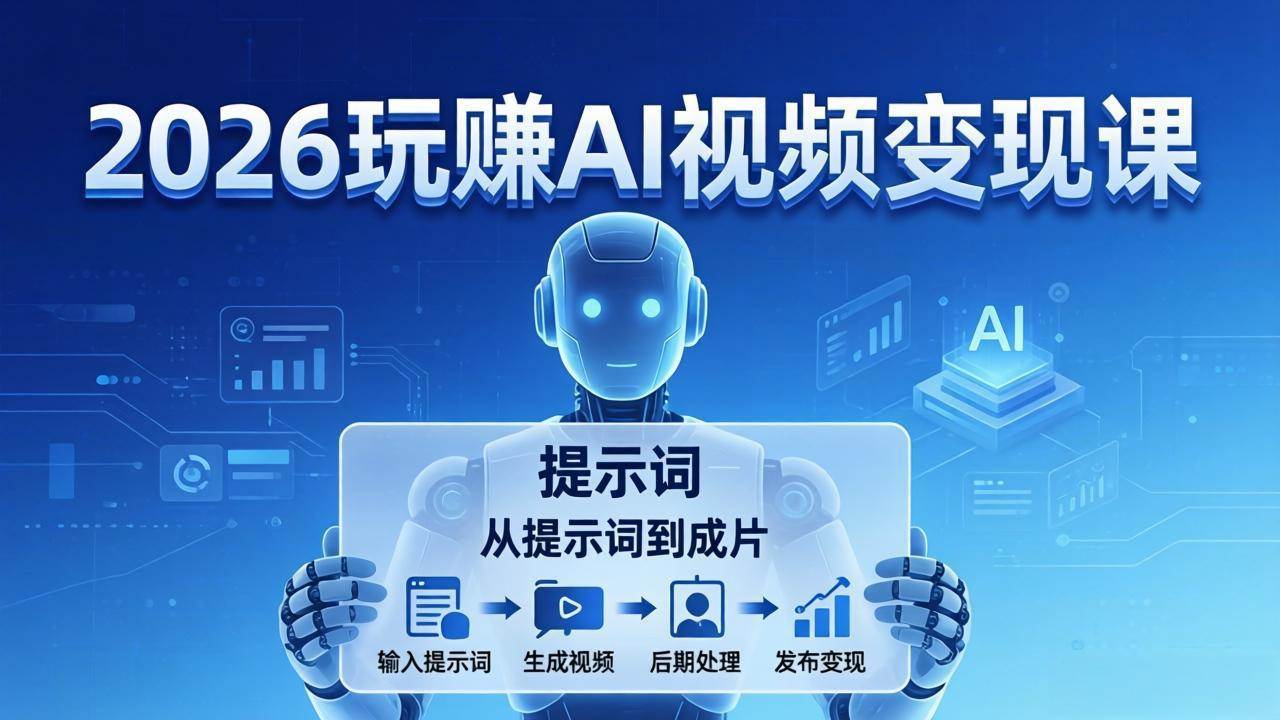 (17827期)2026玩赚AI视频变现课:掌握 AI 视频全流程技能,从提示词到成片高效产出-研习库