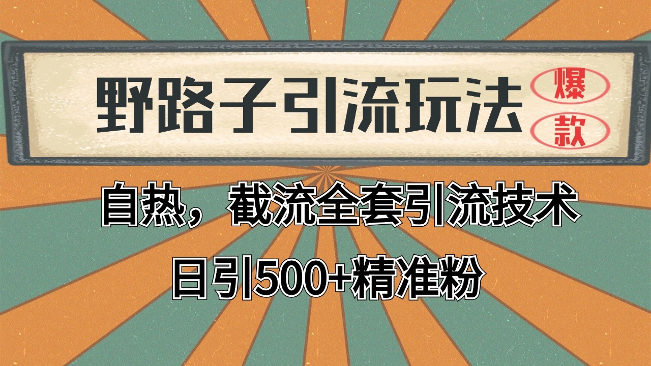 抖音小红书视频号全平台引流打法,全自动引流日引2000+精准客户-研习库