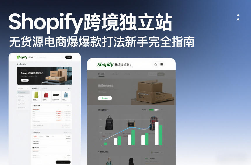 Shopify跨境独立站无货源电商爆款打法新手完全指南-研习库