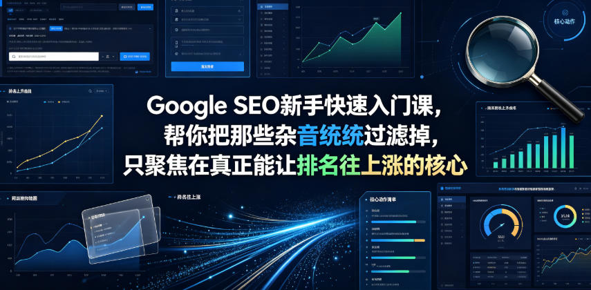 Google SEO新手快速入门课,帮你把那些杂音统统过滤掉,只聚焦在真正能让排名往上涨的核心动作【原创双语字幕】-研习库