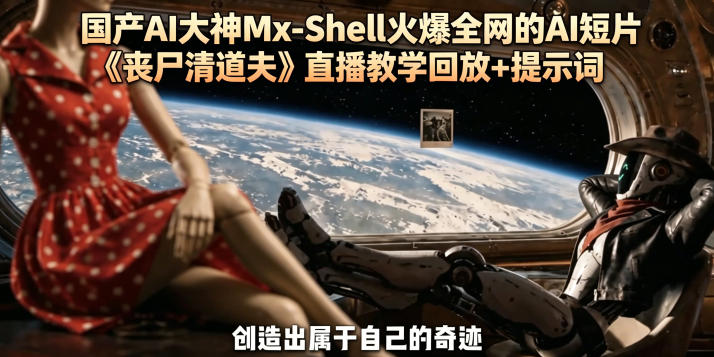 国产AI大神Mx-Shell火爆全网的AI短片《丧尸清道夫》直播教学回放+提示词-研习库