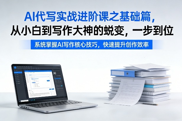 AI代写实战进阶课之基础篇，从小白到写作大神的蜕变，一步到位【揭秘】-研习库