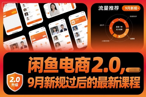 闲鱼电商2.0，9月新规过后的最新课程-研习库