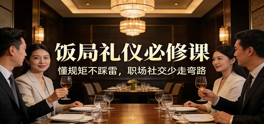 公众号收费文章：《饭局礼仪必修课：懂规矩不踩雷，职场社交少走弯路》-研习库