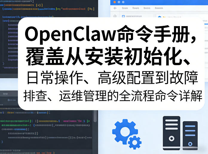 OpenClaw命令手册，覆盖从安装初始化、日常操作、高级配置到故障排查、运维管理的全流程命令详解-研习库