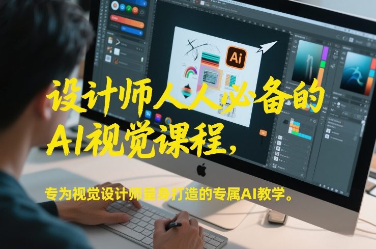 设计师人人必备的AI视觉课程，专为视觉设计师量身打造的专属AI教学-研习库