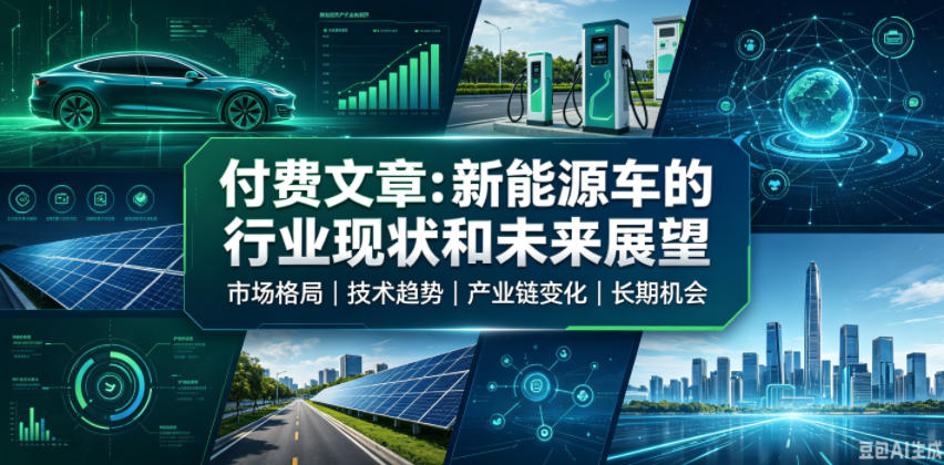 付费文章:新能原车的行业现状和未来展望-研习库
